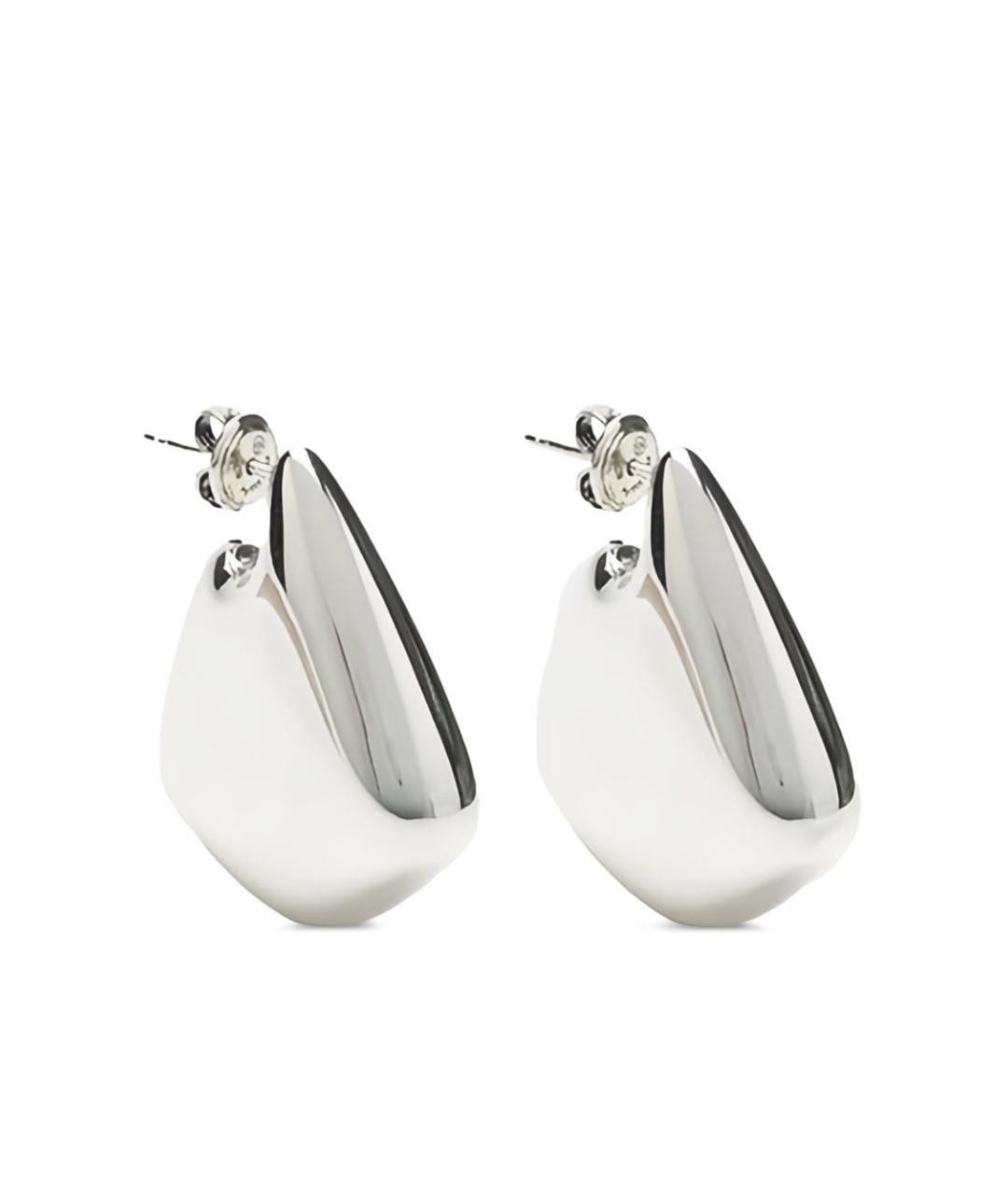 BOTTEGA VENETA Серебряные металлические серьги, фото 4