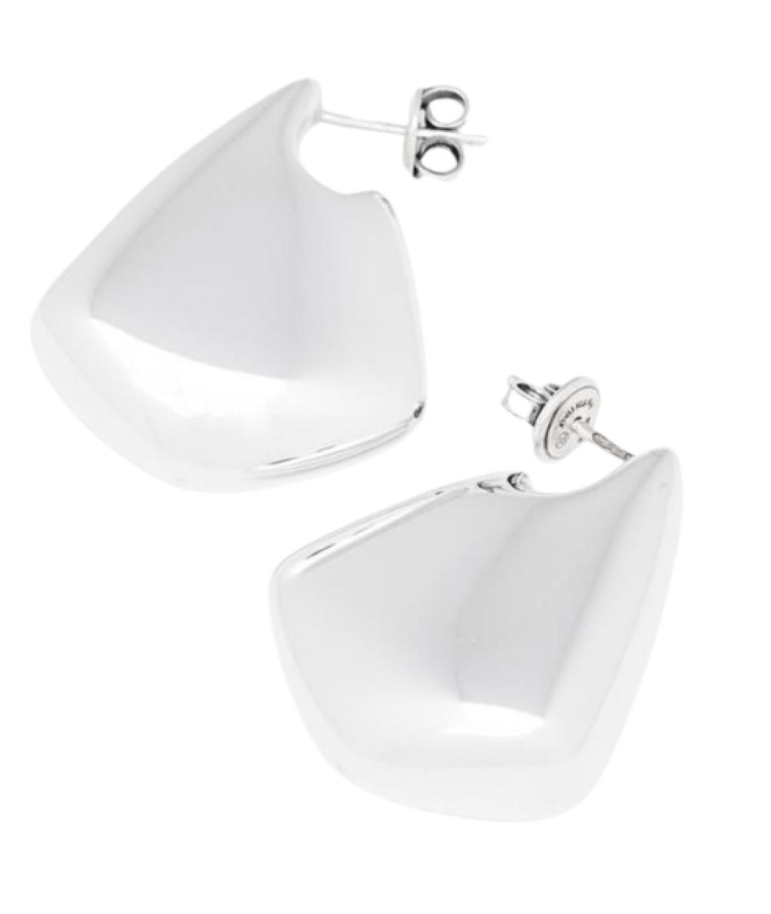 BOTTEGA VENETA Серебряные металлические серьги, фото 2