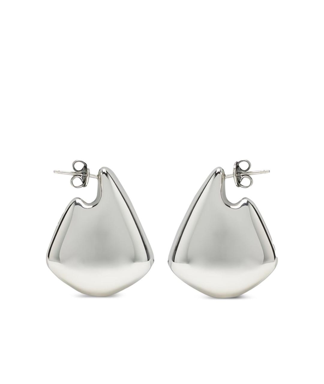 BOTTEGA VENETA Серебряные металлические серьги, фото 3