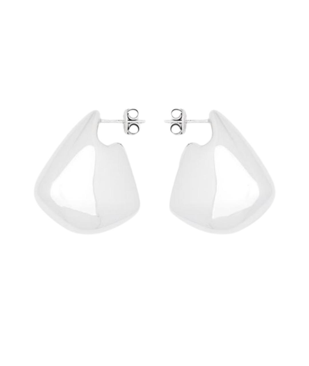 BOTTEGA VENETA Серебряные металлические серьги, фото 1