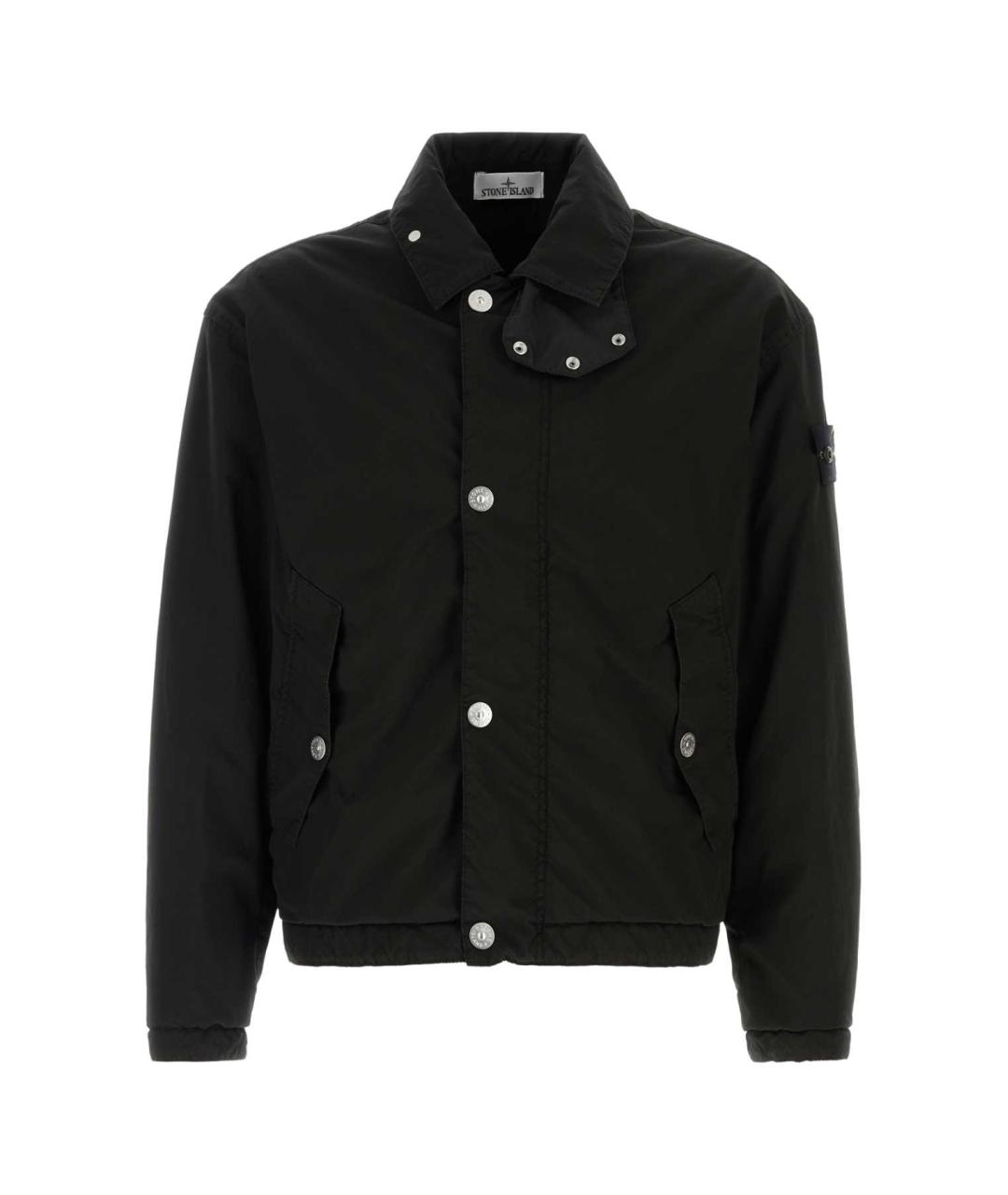STONE ISLAND Черная полиэстеровая куртка, фото 1