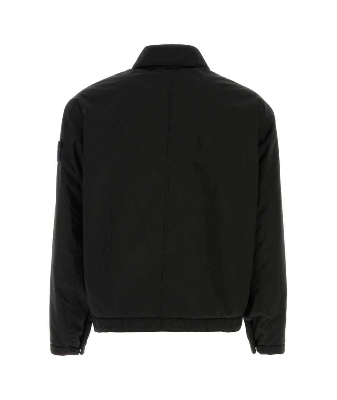 STONE ISLAND Черная полиэстеровая куртка, фото 2