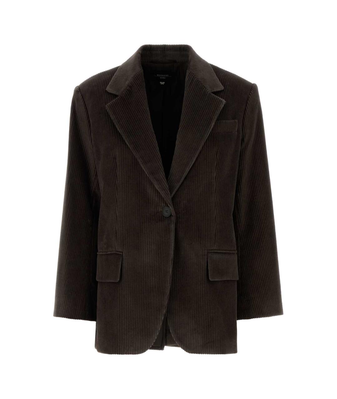 WEEKEND MAX MARA Коричневый хлопковый жакет/пиджак, фото 1