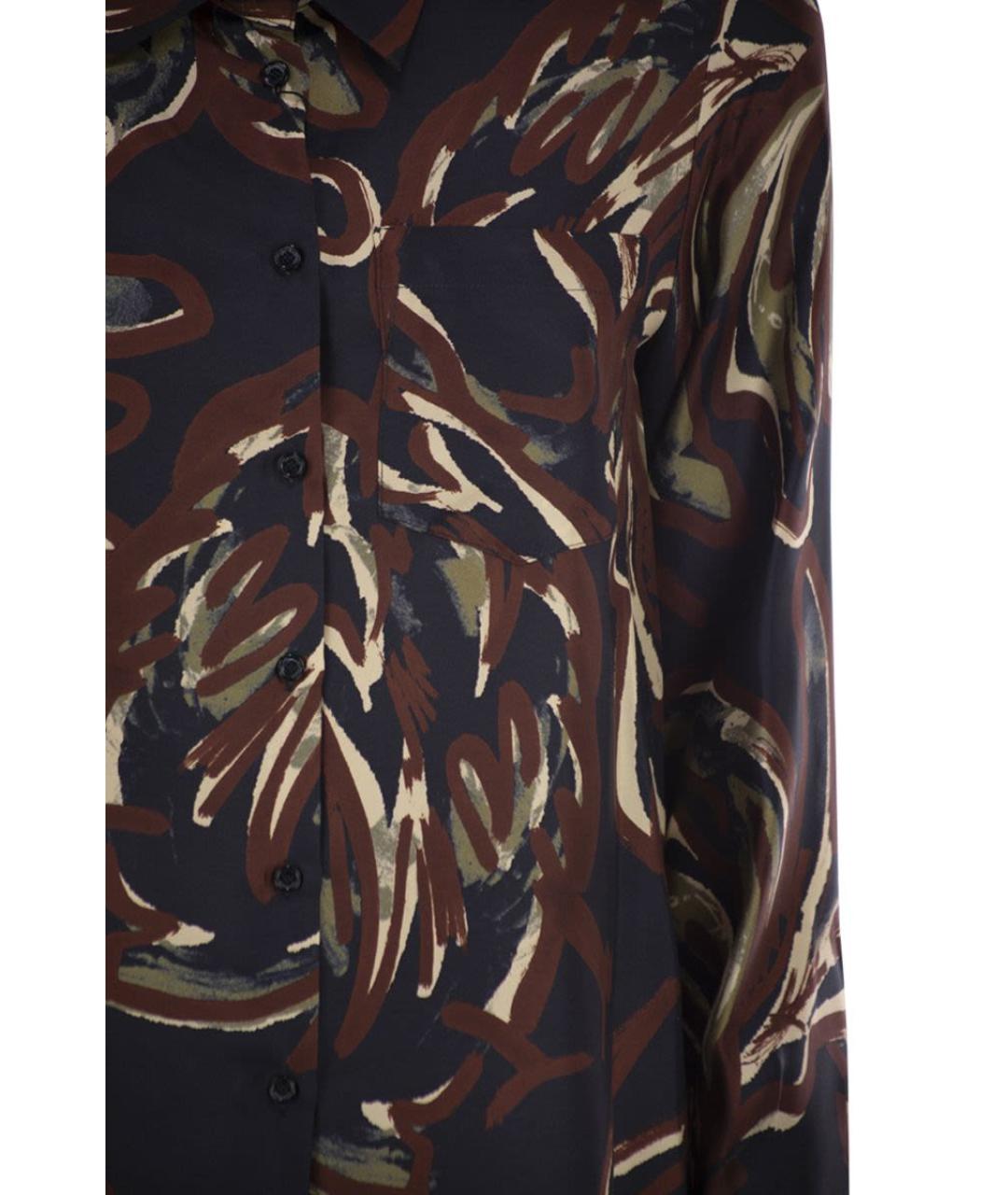 WEEKEND MAX MARA Мульти шелковая рубашка, фото 4