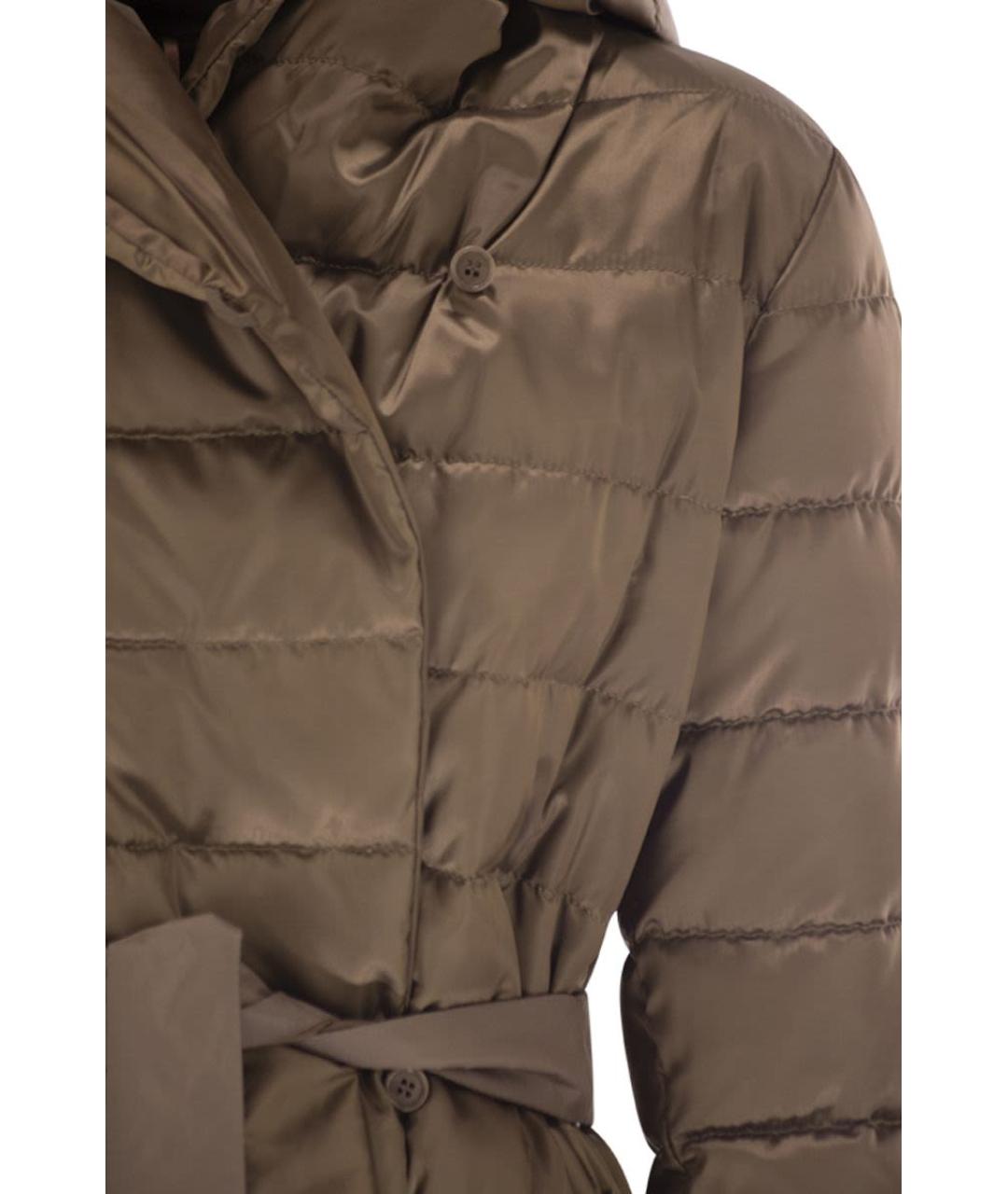 MAX MARA Коричневая полиамидовая куртка, фото 4