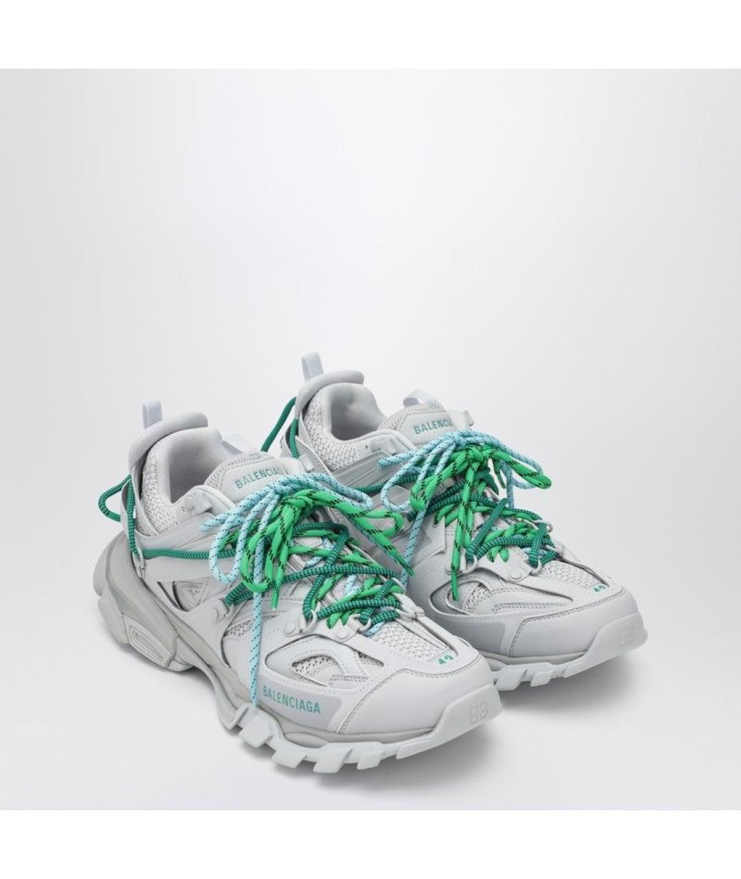 BALENCIAGA Серые синтетические низкие кроссовки / кеды, фото 2