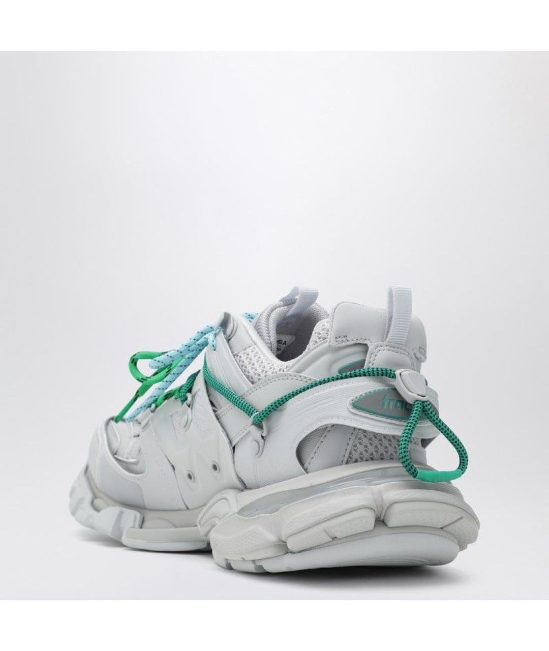 BALENCIAGA Серые синтетические низкие кроссовки / кеды, фото 3