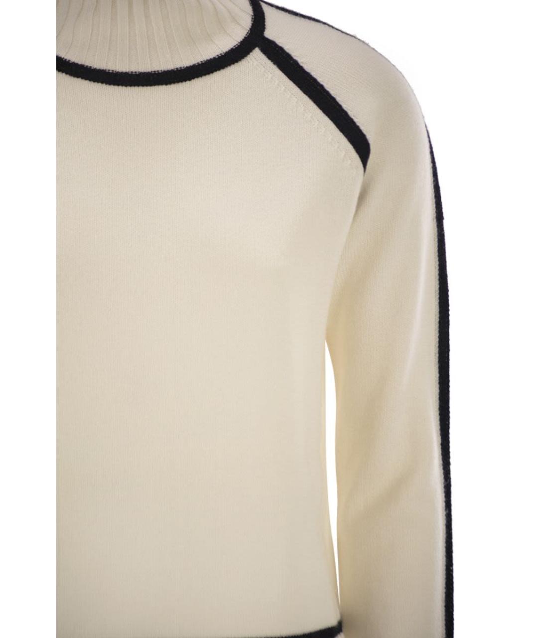 MAX MARA Белый шерстяной джемпер / свитер, фото 4