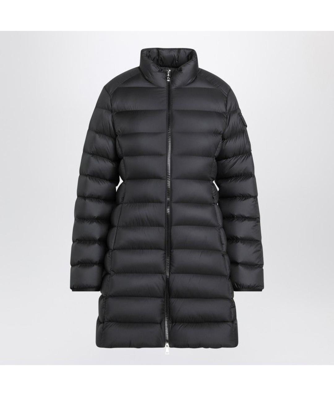 MONCLER Черный полиэстеровый пуховик, фото 3