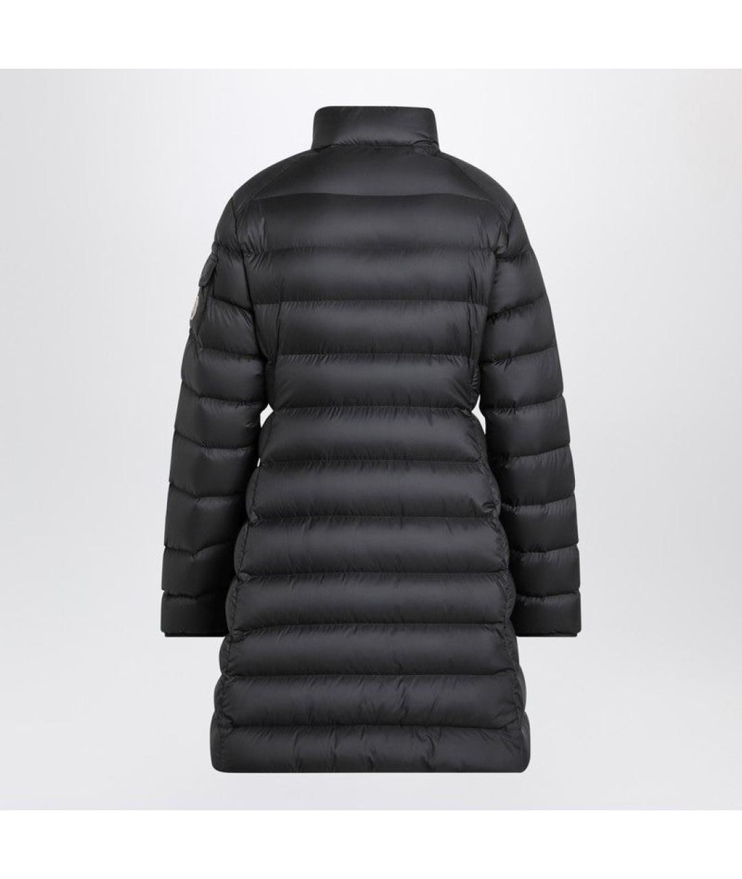 MONCLER Черный полиэстеровый пуховик, фото 2