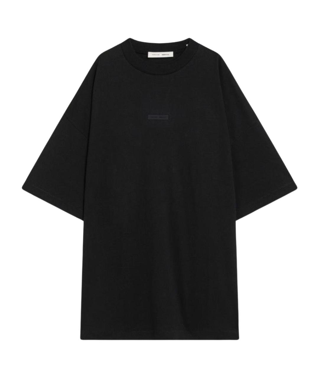 FEAR OF GOD ESSENTIALS Черная хлопковая футболка, фото 1