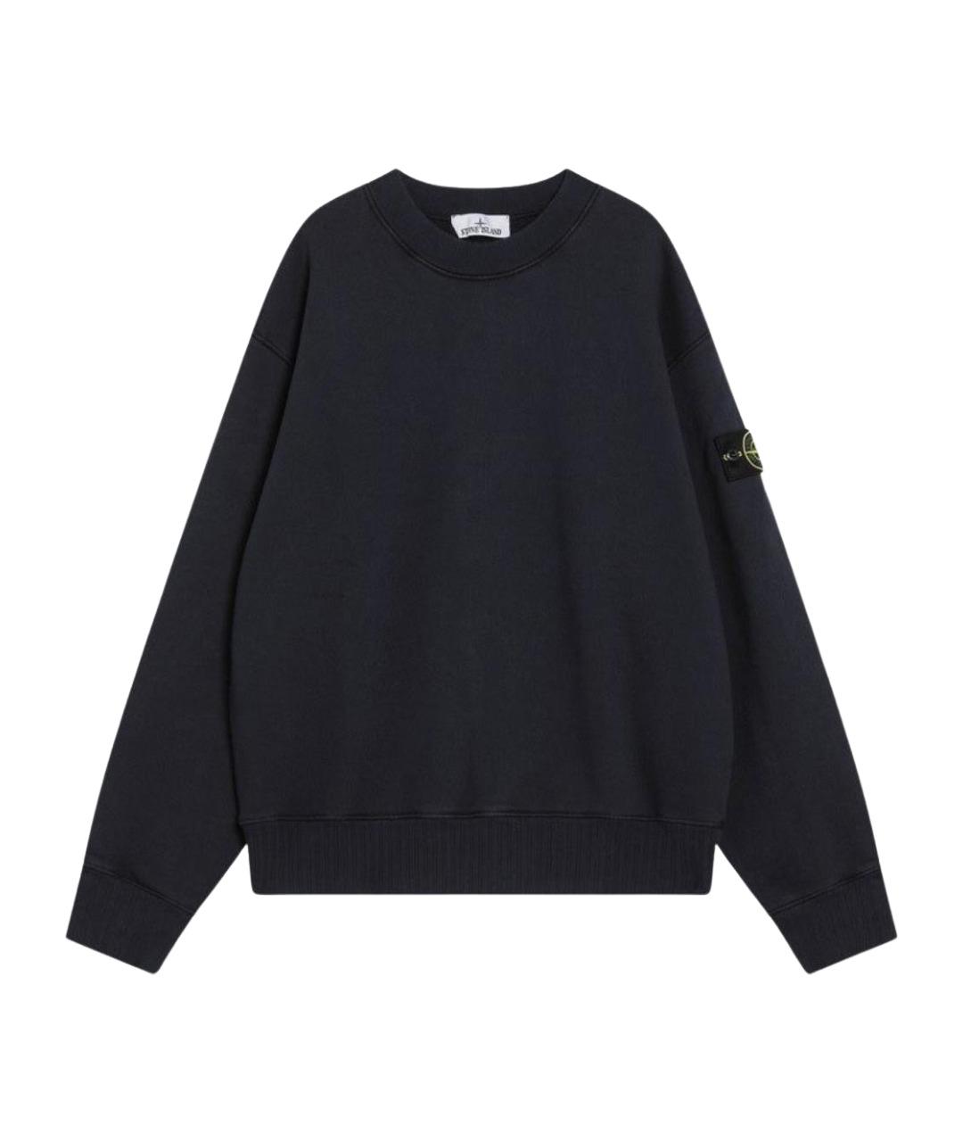 STONE ISLAND Синий хлопковый джемпер / свитер, фото 1