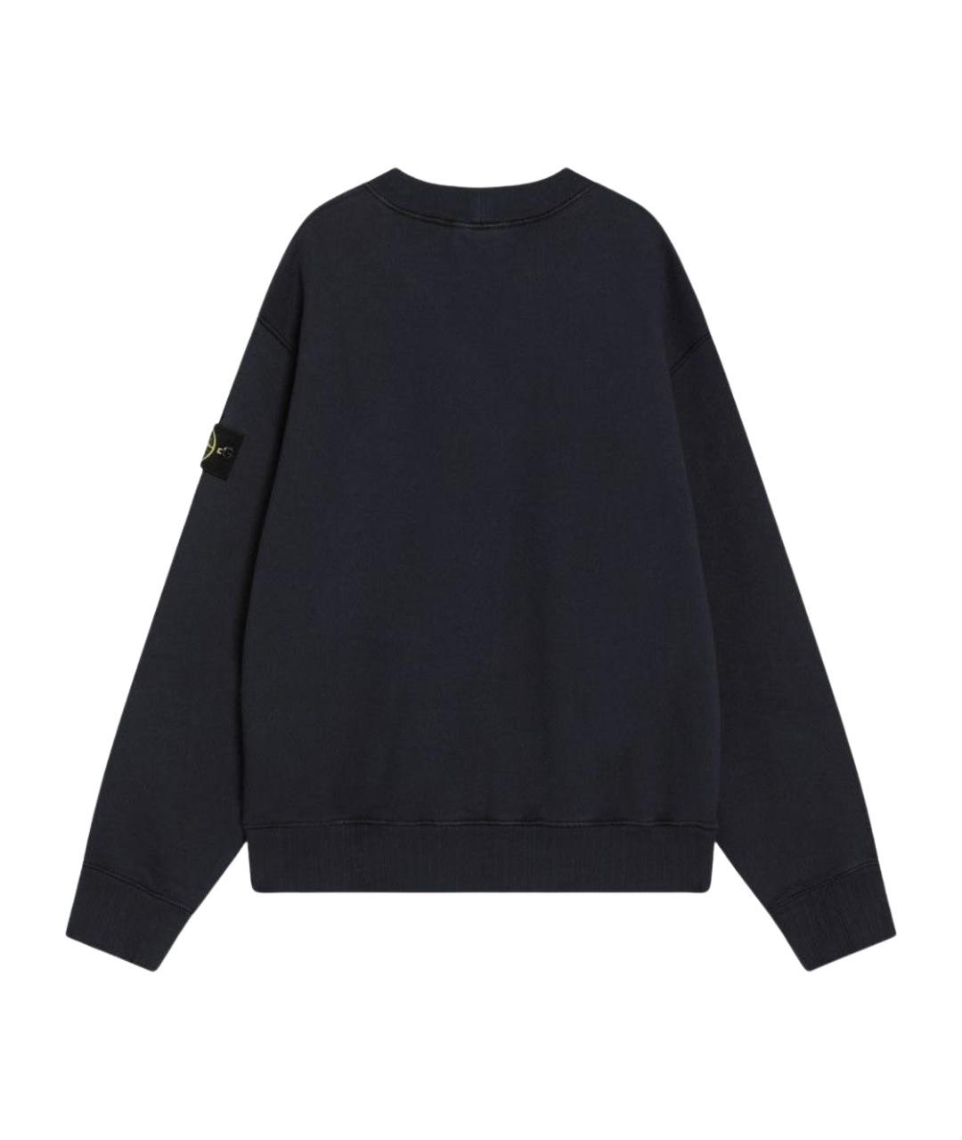 STONE ISLAND Синий хлопковый джемпер / свитер, фото 2