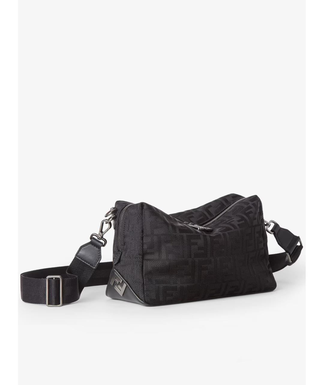 FENDI Черная синтетическая сумка на плечо, фото 2