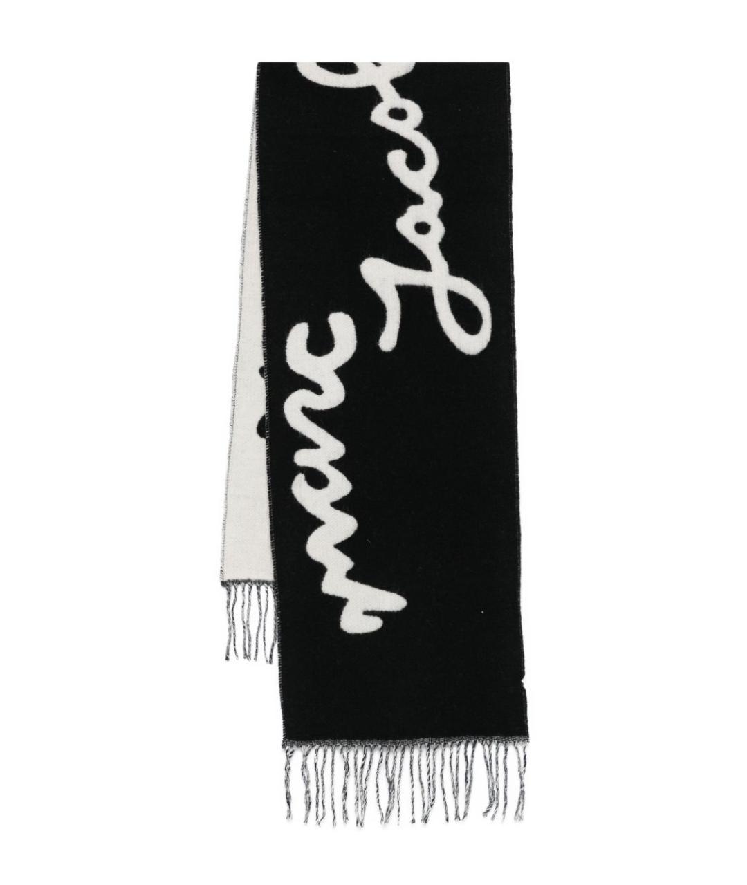 MARC JACOBS Черный шерстяной шарф, фото 1