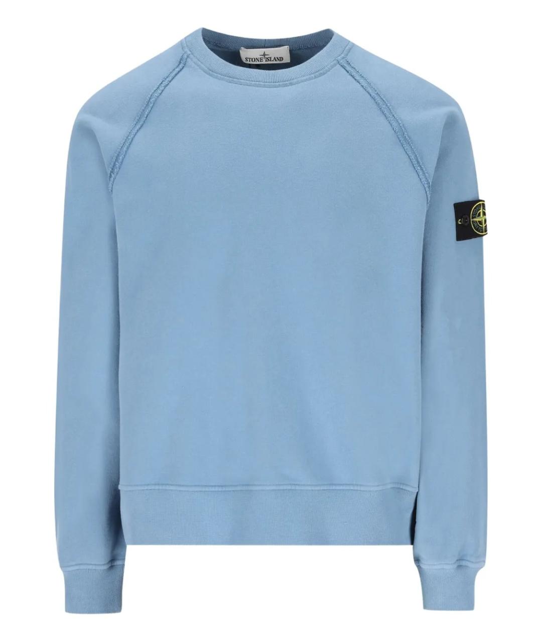 STONE ISLAND Синий хлопковый джемпер / свитер, фото 1