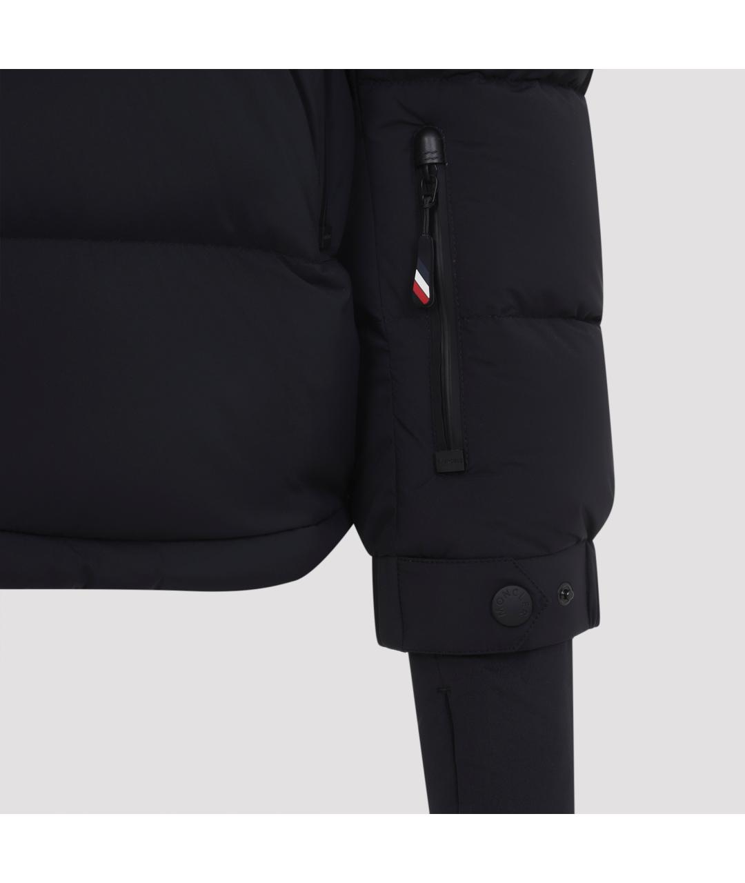 MONCLER Черная полиамидовая куртка, фото 3