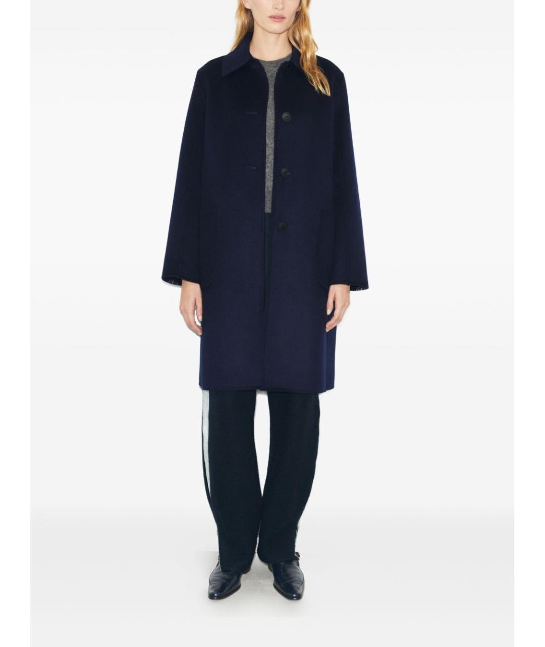 TORY BURCH Синее шерстяное пальто, фото 2