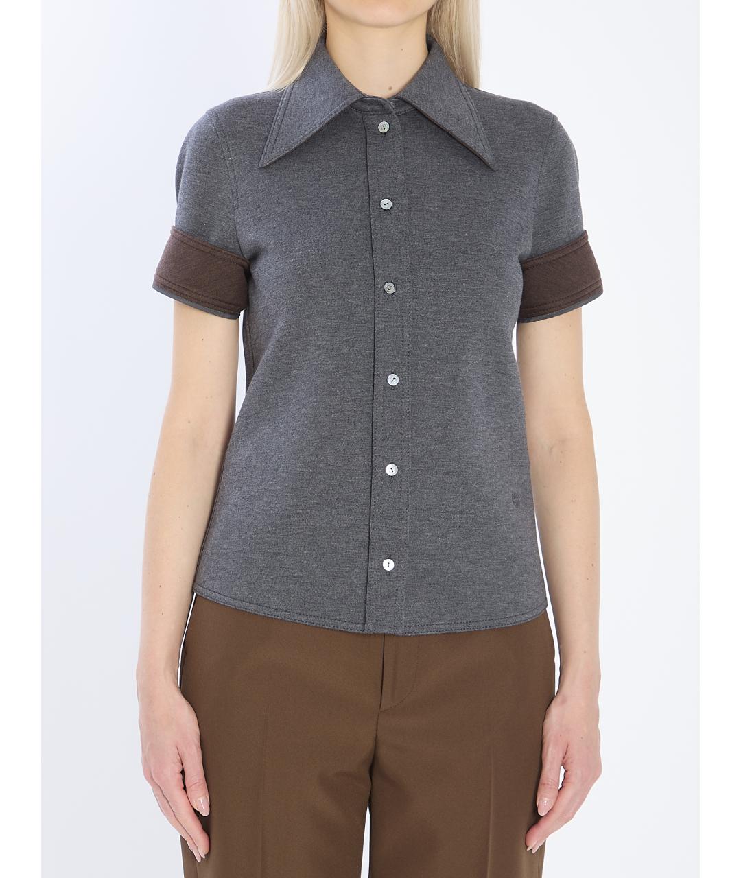 GUCCI Серая шерстяная рубашка, фото 2