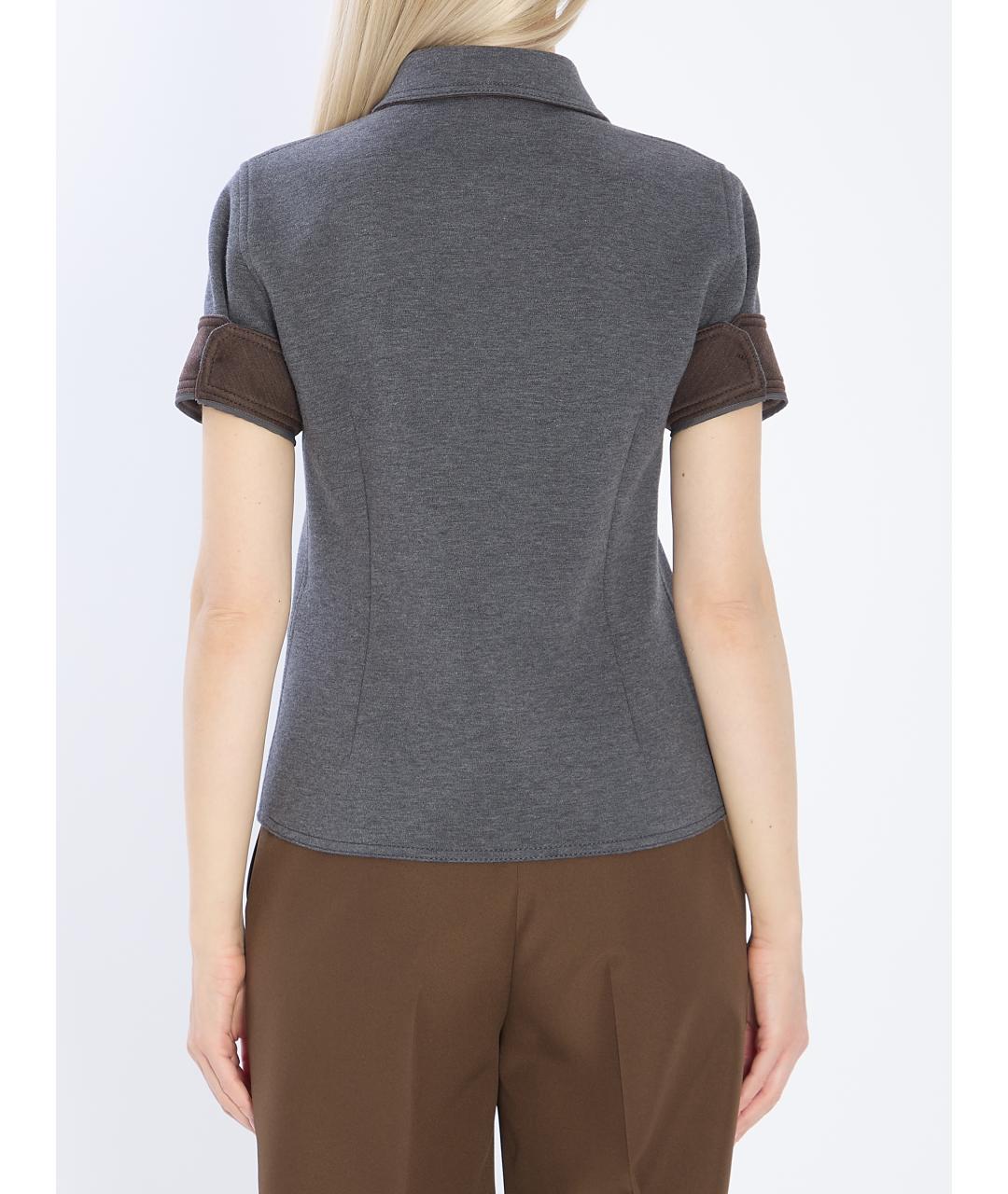 GUCCI Серая шерстяная рубашка, фото 5