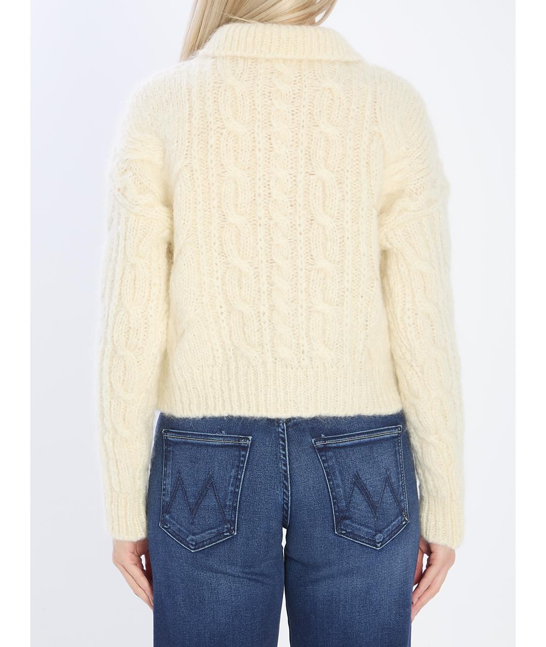 CELINE Белая шерстяная футболка, фото 5