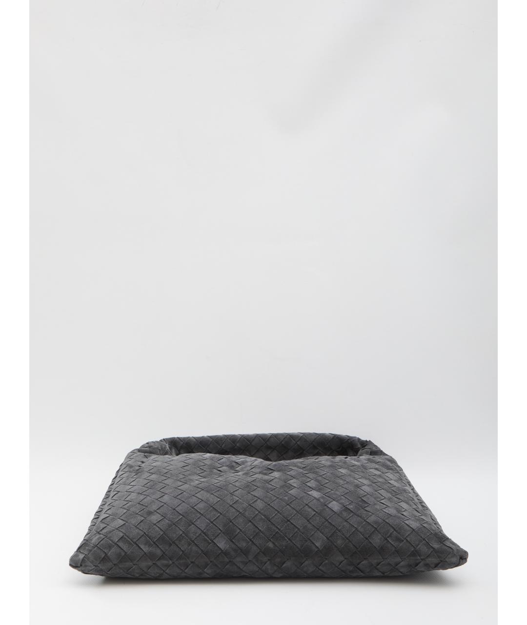 BOTTEGA VENETA Серая замшевая сумка с короткими ручками, фото 3