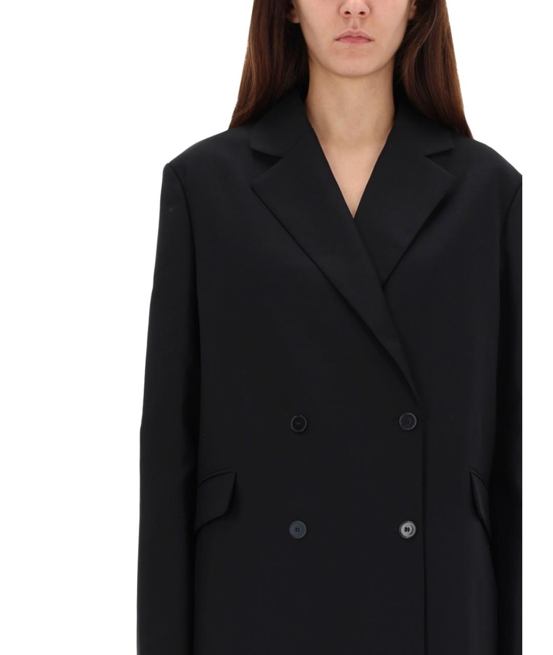 LOULOU STUDIO Черный шерстяной жакет/пиджак, фото 5