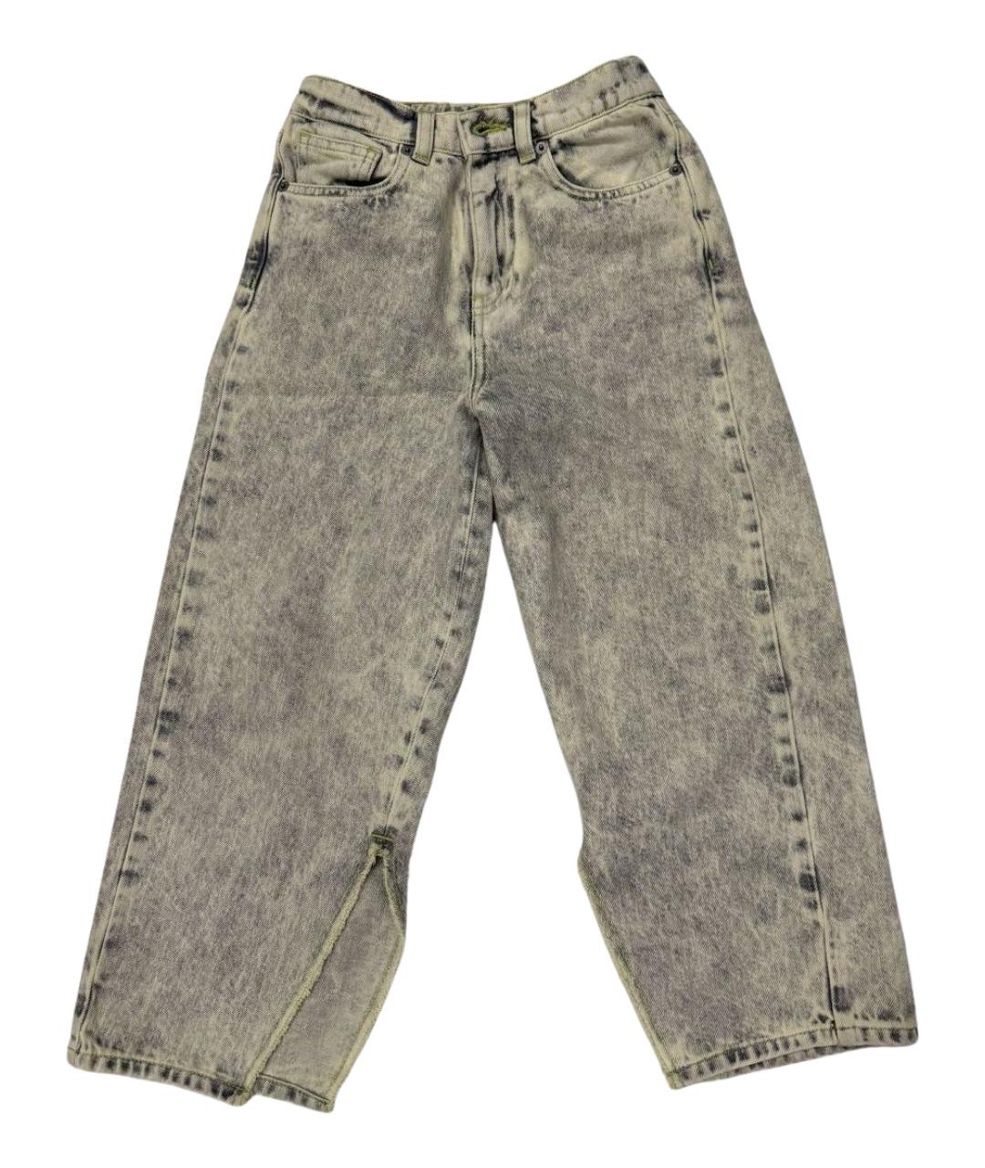 MM6 MAISON MARGIELA Желтые деним брюки и шорты, фото 1