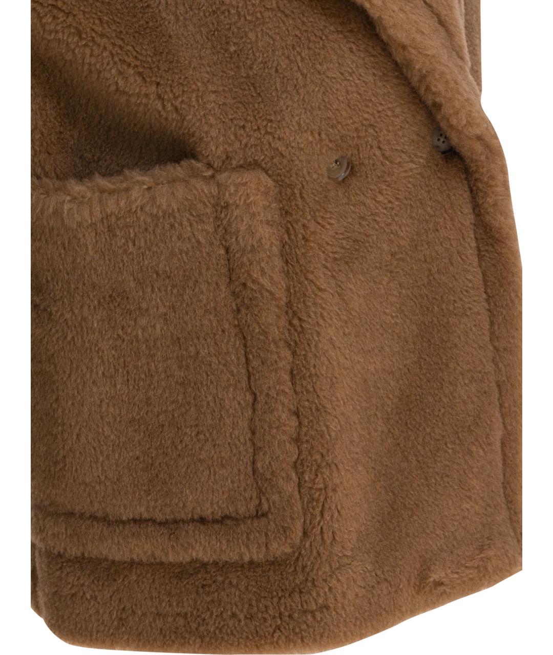 MAX MARA Коричневый шерстяной жилет, фото 4