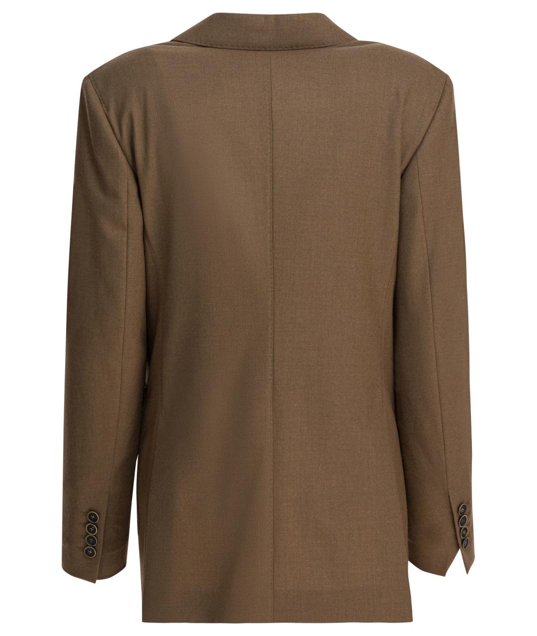 MAX MARA Коричневый кашемировый жакет/пиджак, фото 2
