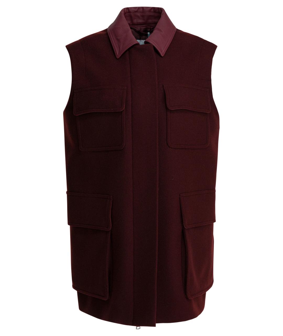 MAX MARA Красный шерстяной жилет, фото 1