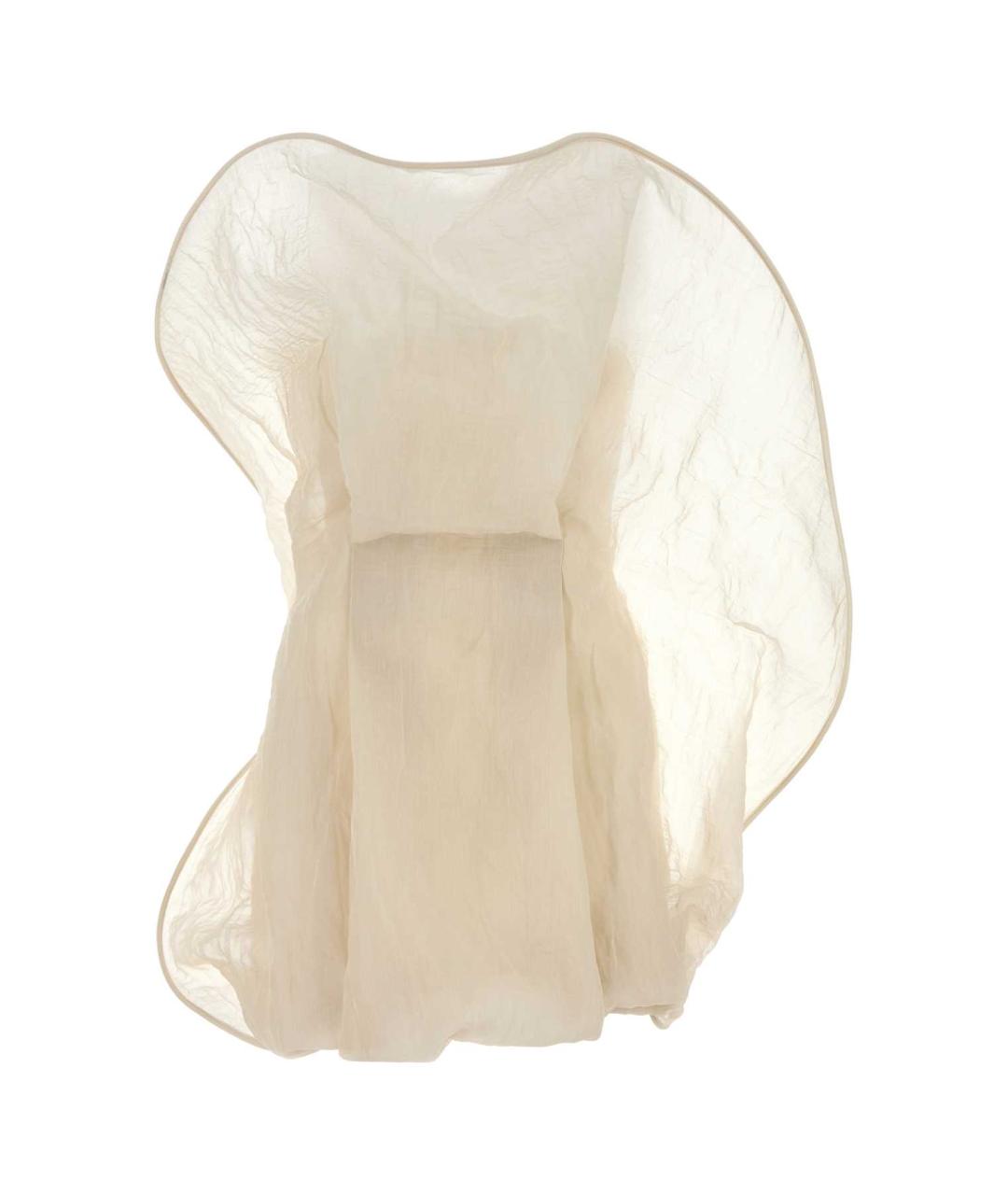 MAGDA BUTRYM Бежевое шерстяное коктейльное платье, фото 1