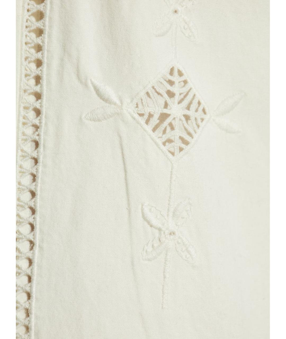 ISABEL MARANT Белая хлопковая юбка мини, фото 3