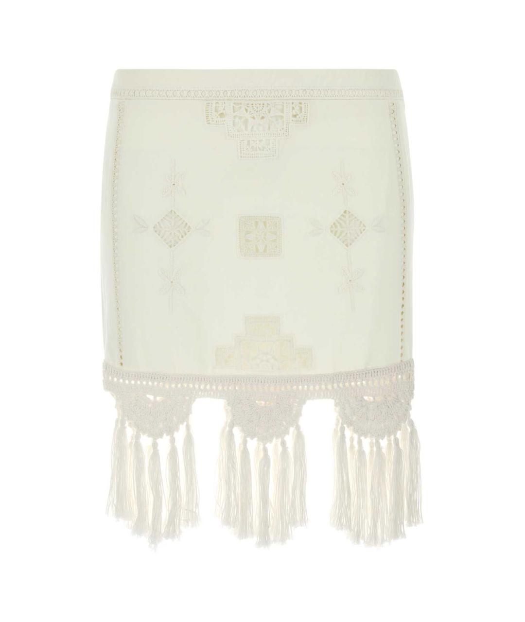 ISABEL MARANT Белая хлопковая юбка мини, фото 1