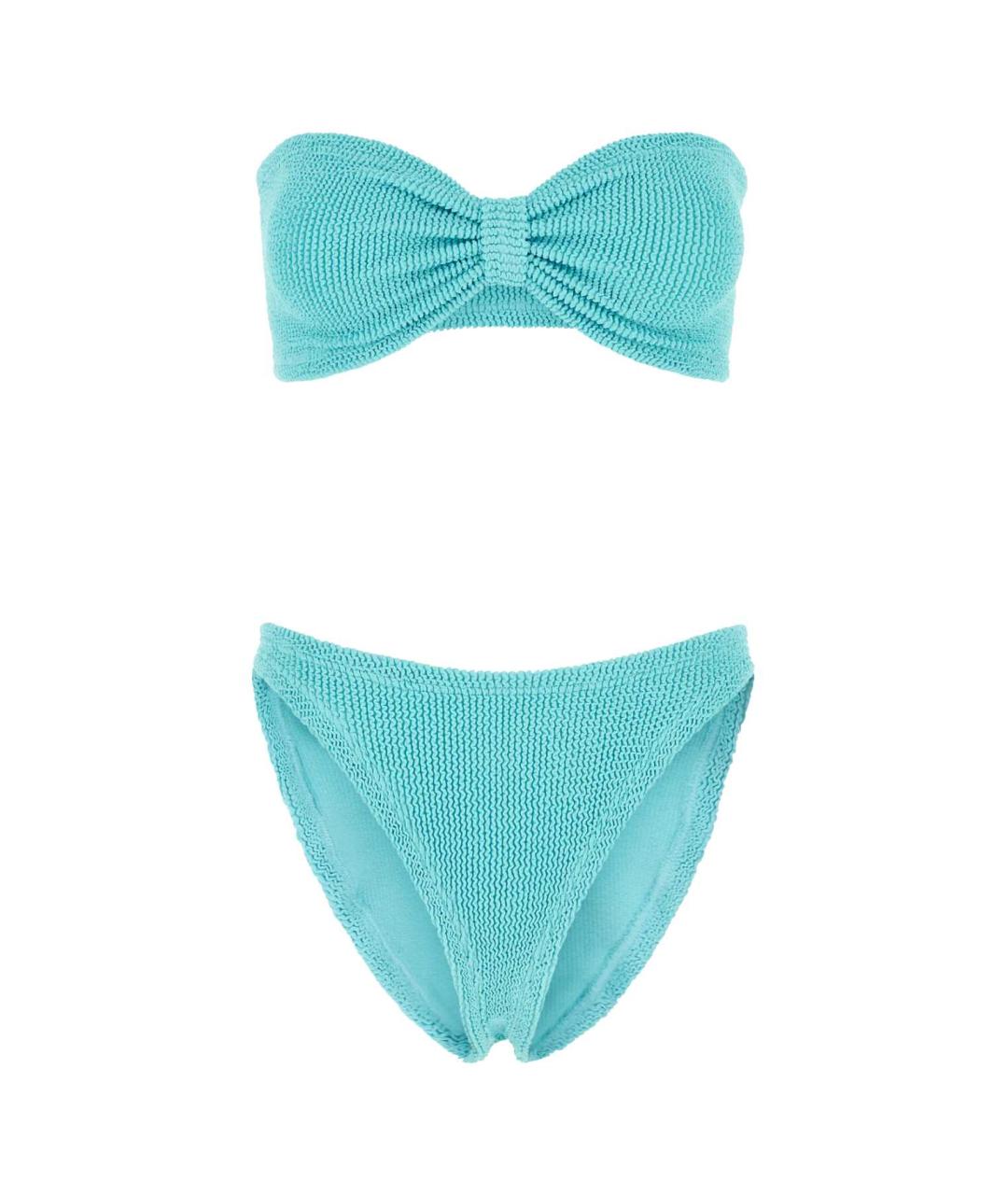 HUNZA G Голубой полиамидовый купальник, фото 1