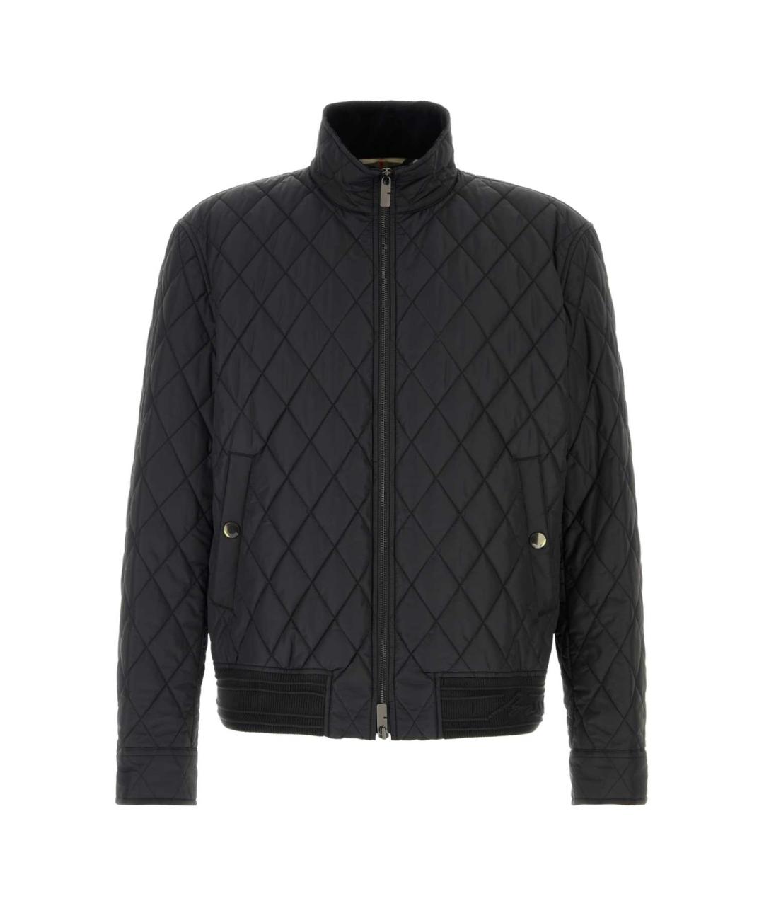 BURBERRY Черная хлопковая куртка, фото 1