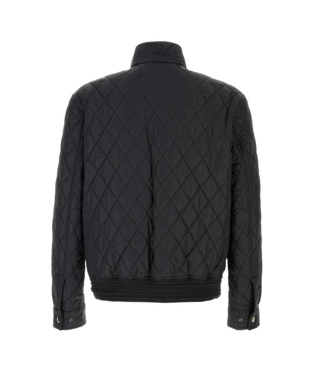 BURBERRY Черная хлопковая куртка, фото 2