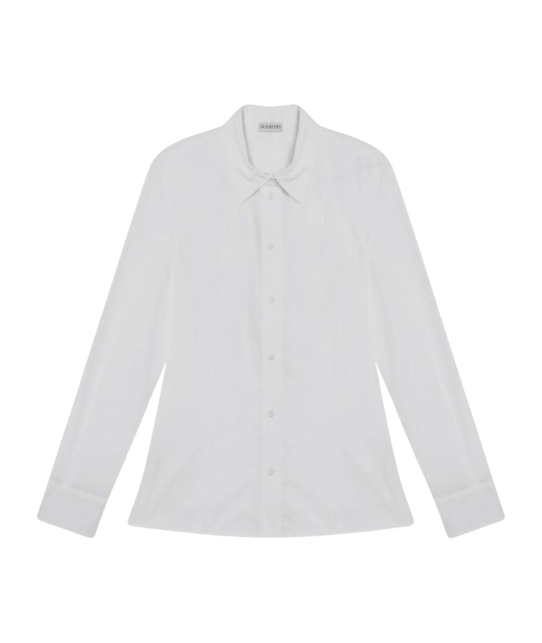 BURBERRY Белая хлопковая рубашка, фото 1