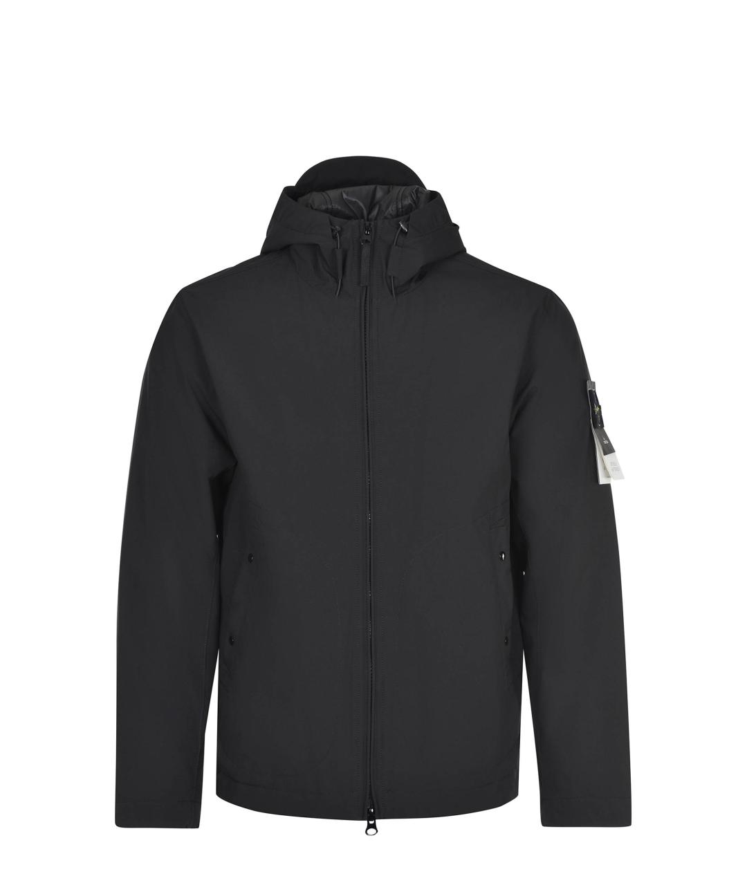 STONE ISLAND Черная полиэстеровая куртка, фото 1