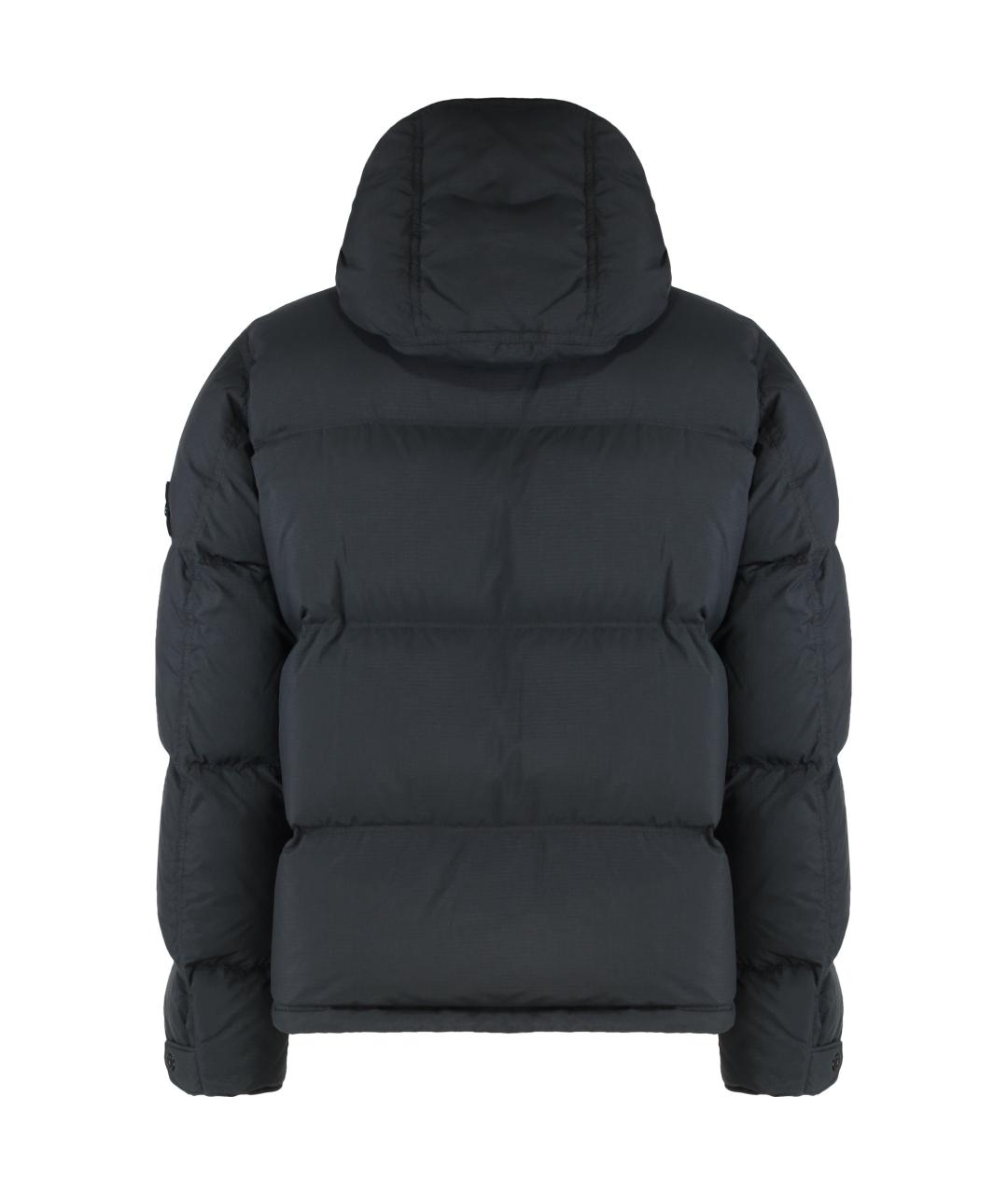 STONE ISLAND Черная полиамидовая куртка, фото 3