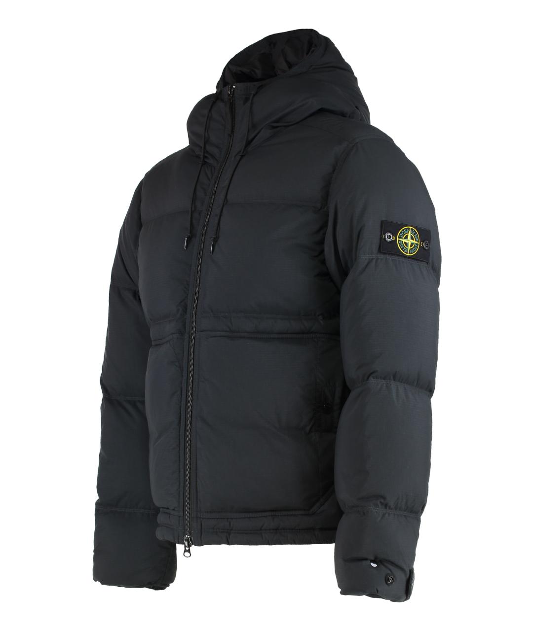 STONE ISLAND Черная полиамидовая куртка, фото 2