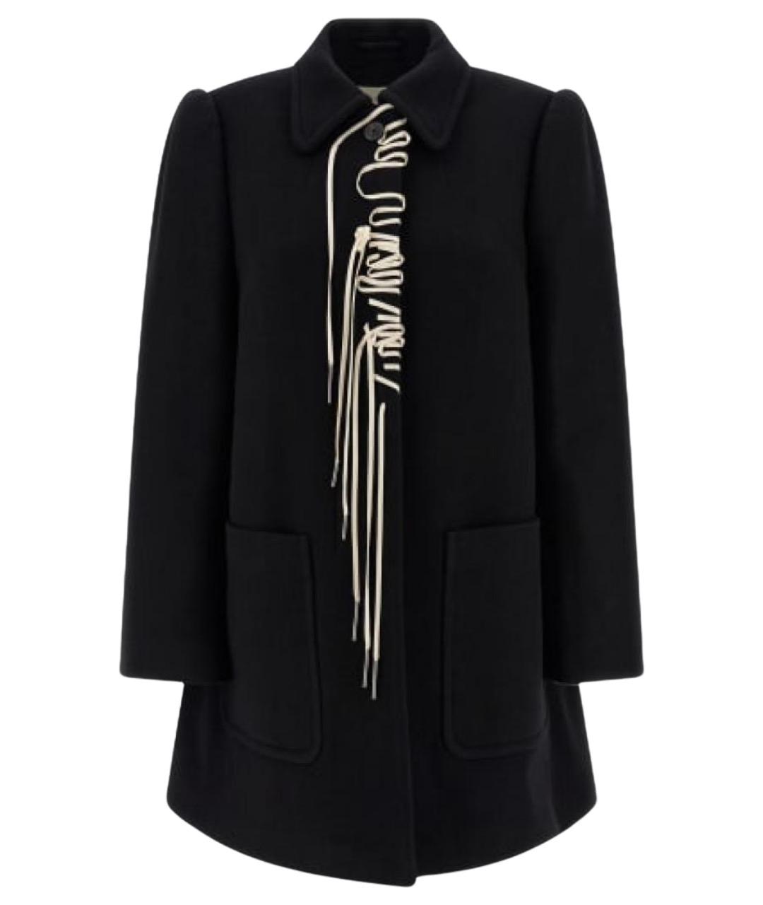 DRIES VAN NOTEN Черное хлопковое пальто, фото 1