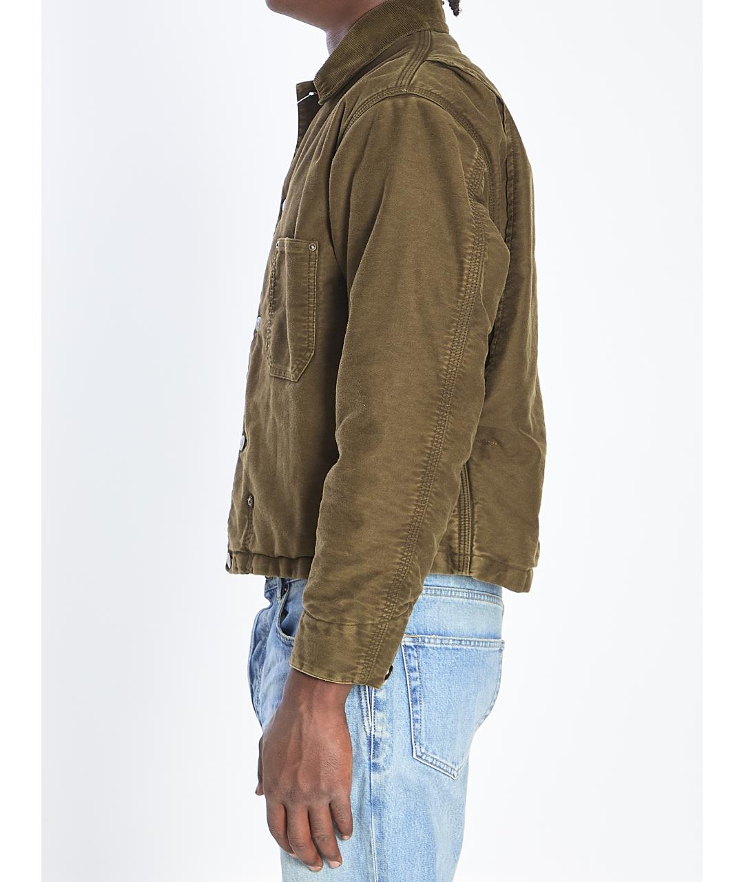 MAISON MARGIELA Зеленая хлопковая куртка, фото 4