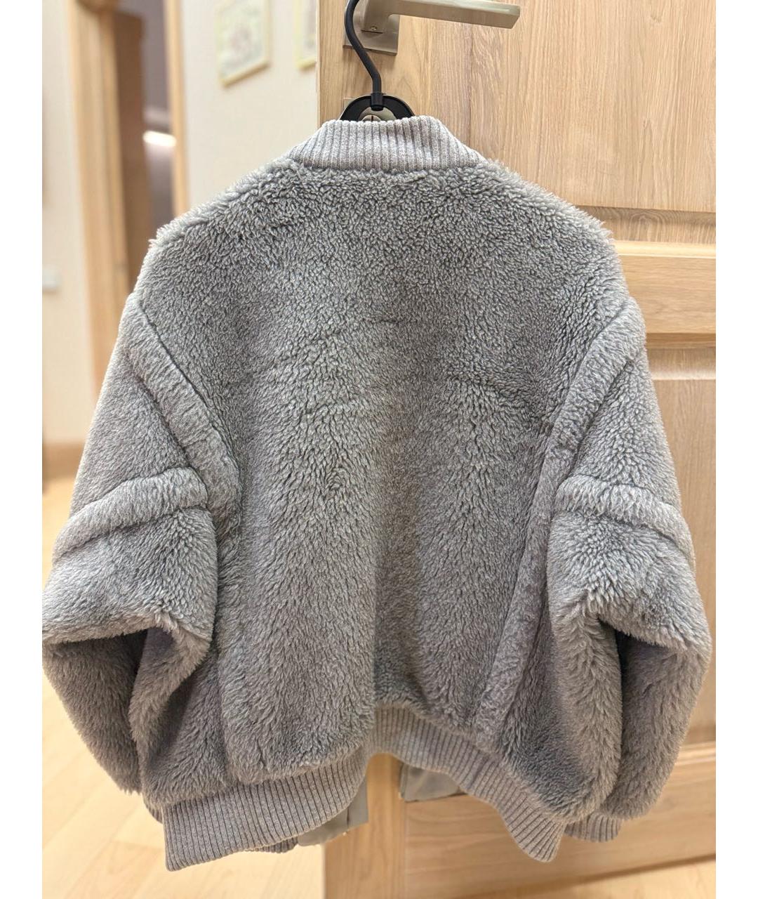 MAX MARA Серая шерстяная куртка, фото 2