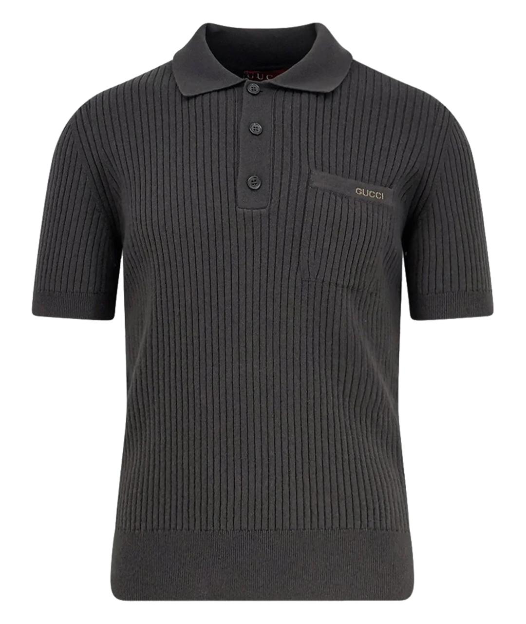 GUCCI Зеленые поло с длинным рукавом, фото 1