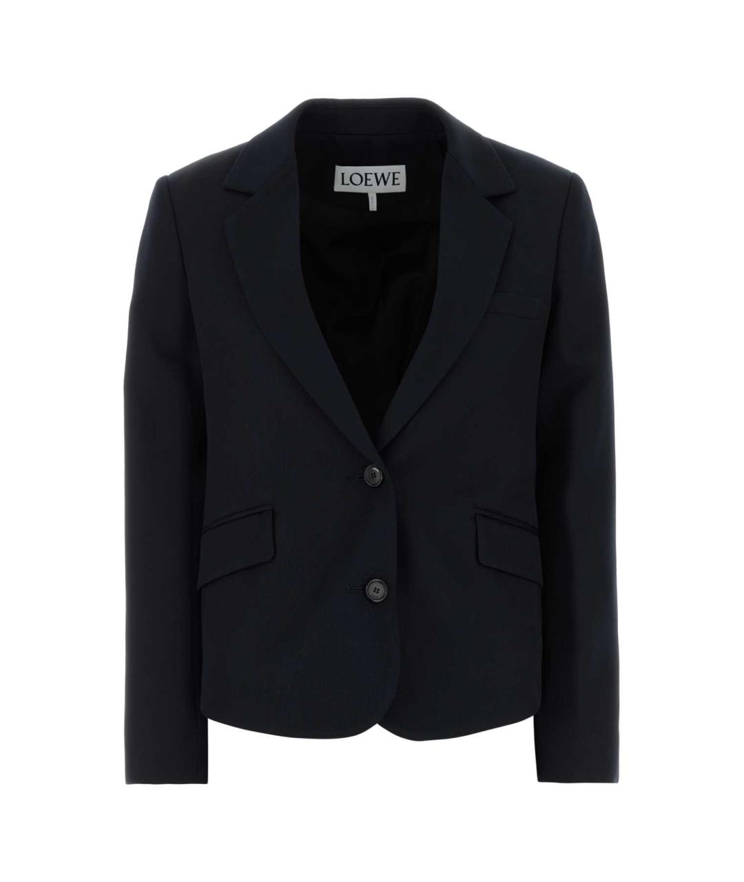 LOEWE Темно-синий шерстяной жакет/пиджак, фото 1