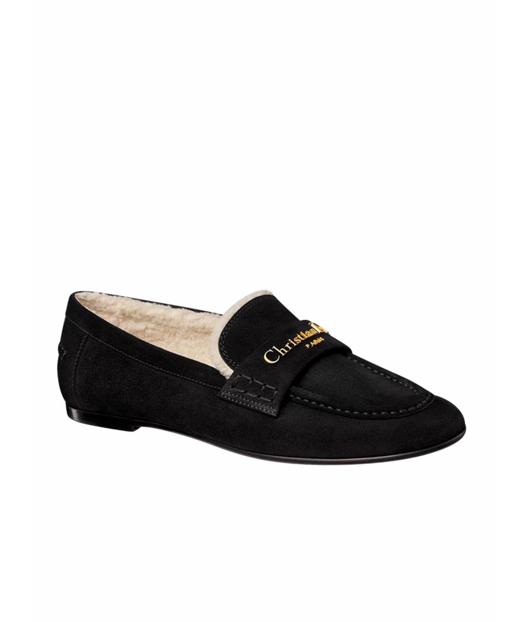 CHRISTIAN DIOR Черные мокасины, фото 4