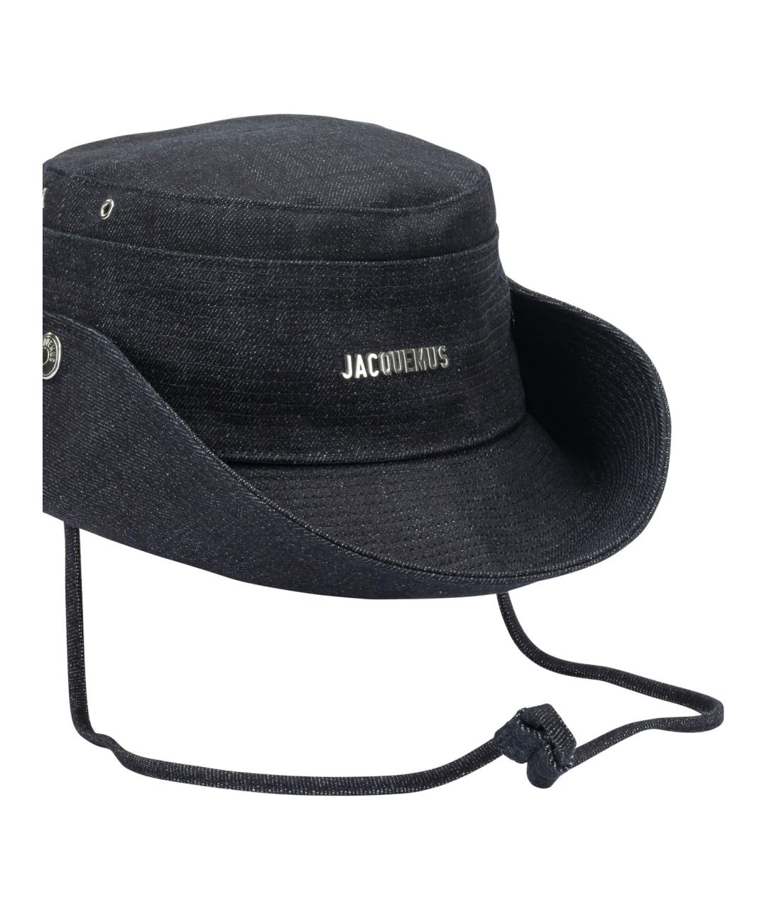 JACQUEMUS Синяя хлопковая шляпа, фото 4