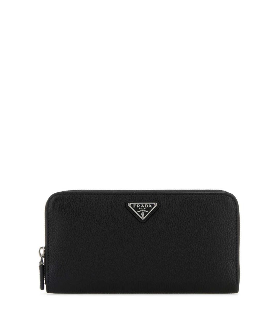 PRADA Черный кожаный кошелек, фото 1