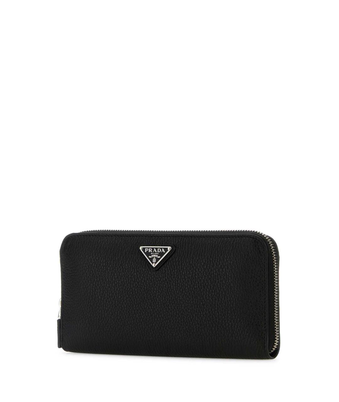 PRADA Черный кожаный кошелек, фото 2